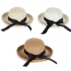 Mujer&apos;s Summer Casual Beach Wide Brim Sun Hat Floppy Bohemia Straw Cap Beauty.  eb-96441721